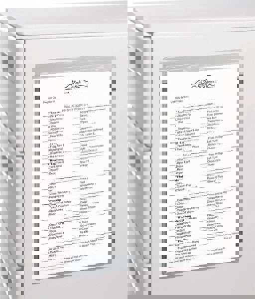 15 Pc Shop Ticket Holder: Clear